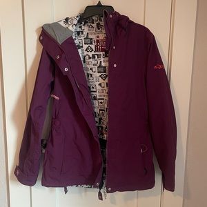 Roxy snowboarding jacket size sm